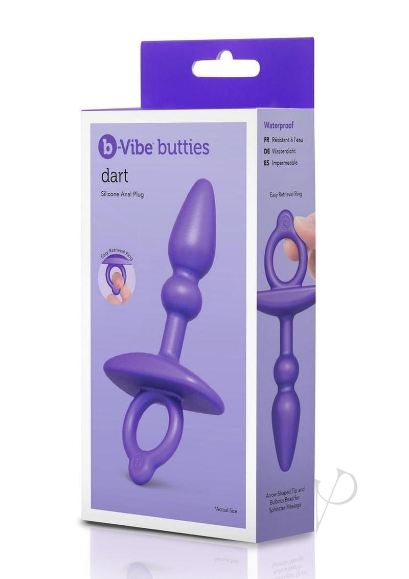 B Vibe Butt Plug - Silicone Anal Plug for Beginners & Advanced Users - Purple - Perfect for Solo Play & Couples' Intimacy