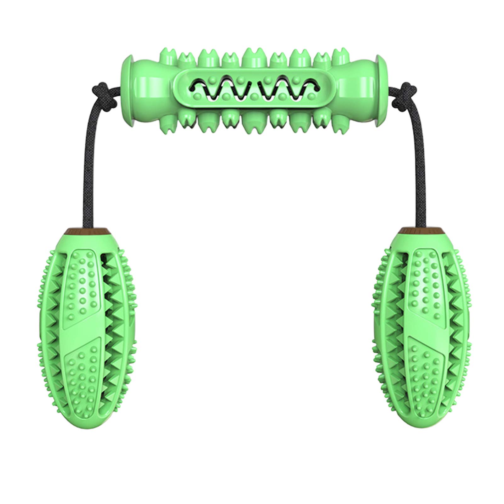 SONGBIRDTH Pet Rally Dumbbell Ball - Dog Teeth Cleaning Chew Toy with Natural Dental Care, Durable Training Treats for Puppies & Adult Dogs - Perfect for Playtime, Teething Relief and Oral Hygiene
