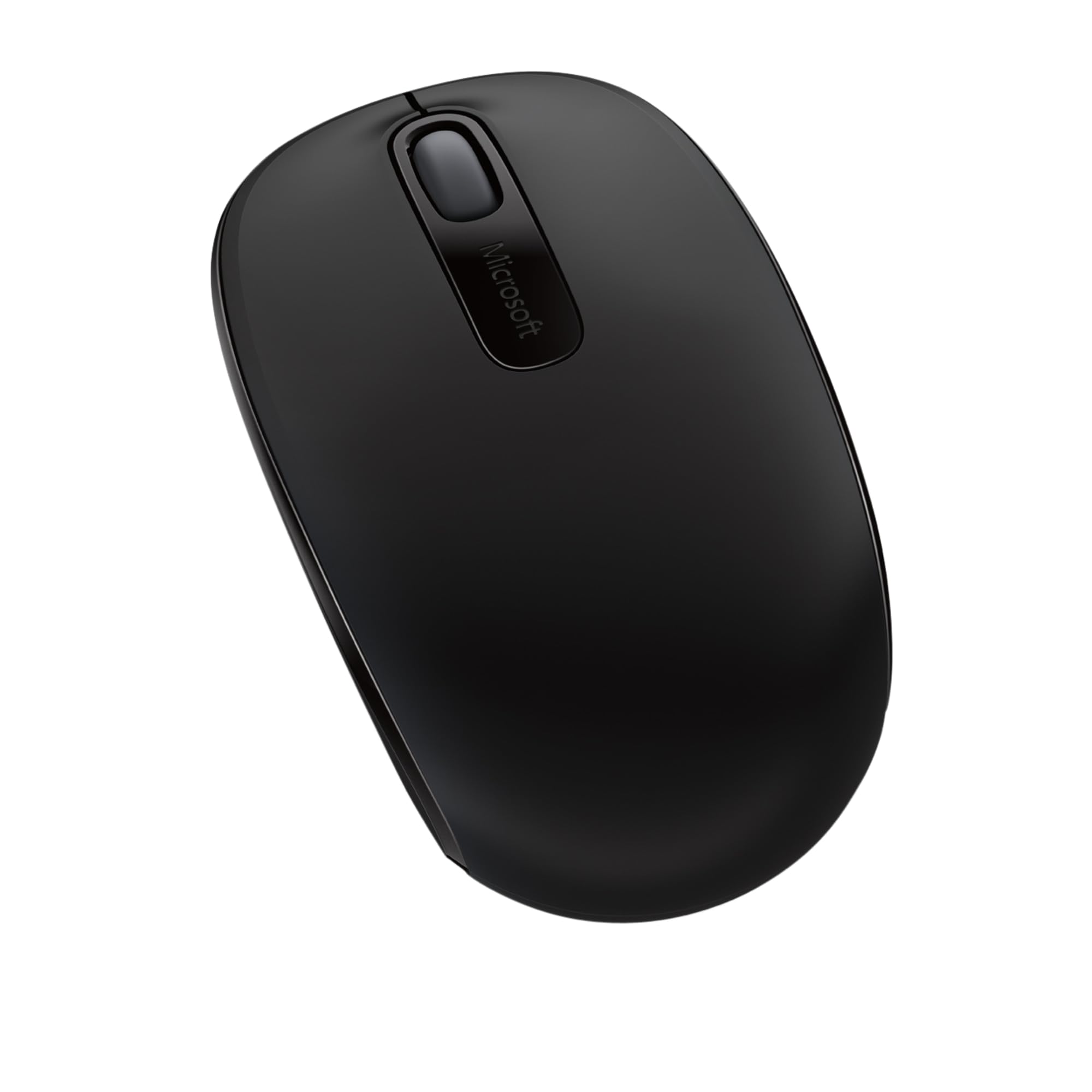 Microsoft Wireless Mobile Mouse 1850 - Black Ergonomic Mouse for PC, Laptop, Mac | Comfortable Ambidextrous Design | Nano Transceiver | Compatible with Windows 8/10/11 | Perfect for Office, Home & Travel Use