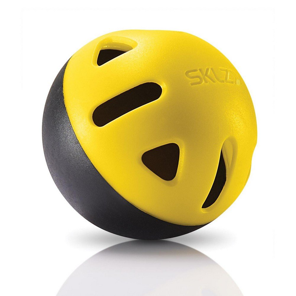 SKLZ Premium Impact Limited-Flight Training Baseballs - Enhance Swing Power for Baseball & Softball Practice | Indoor/Outdoor Use | Yellow & Black Design | Perfect for Batting Drills & Backyard Training