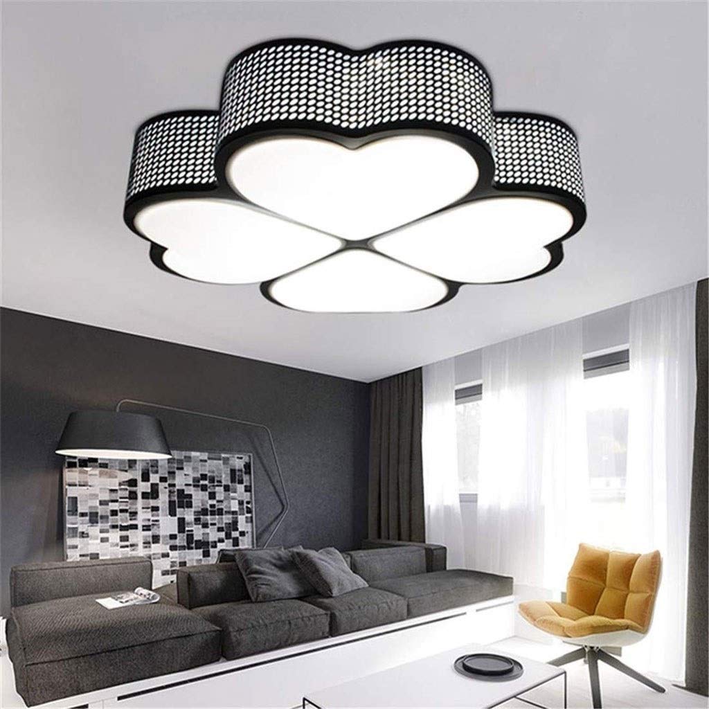 Modern LED Ceiling Light Fixture for Bedroom, Living Room, Kids Room - Dimmable Flush Mount Lighting for Home Decor & Nursery