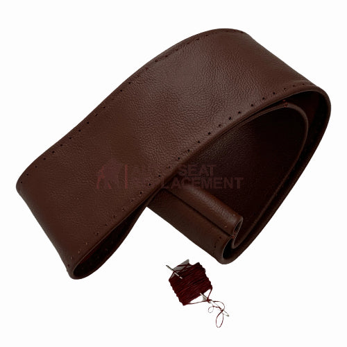2011-2014 Ford F-250 F-350 King Ranch Genuine Leather Steering Wheel Cover with Lacing Thread & Flat Head Needle - Upgrade Your Truck Interior for Comfort & Style