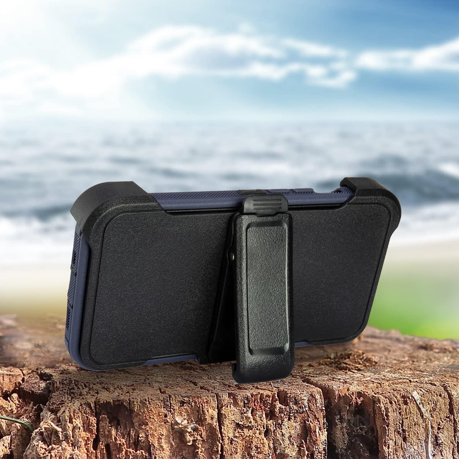 Rugged iPhone 11 Case with Clip & Kickstand - Heavy Duty Full Body Protection, 2-Layer Sturdy Design for Defender Holster (Black) | Perfect for Outdoor Adventures, Construction Work & Extreme Sports
