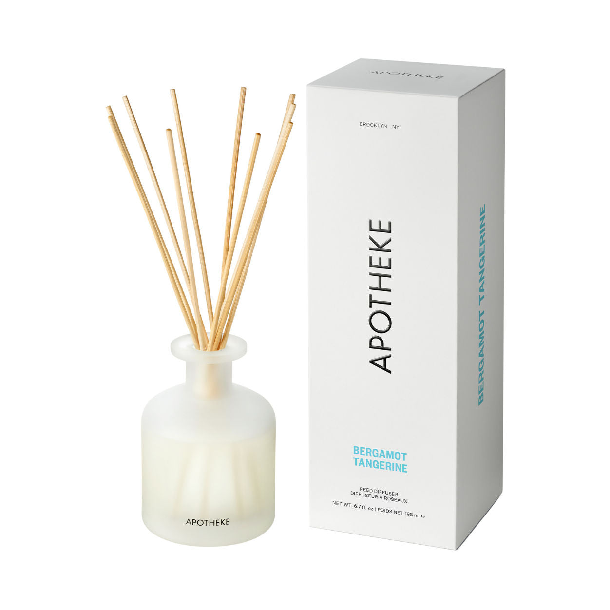 Bergamot Tangerine Reed Diffuser - Aromatic Essential Oil Room Freshener for Home, Office & Spa | Long-Lasting Natural Fragrance for Relaxation & Stress Relief