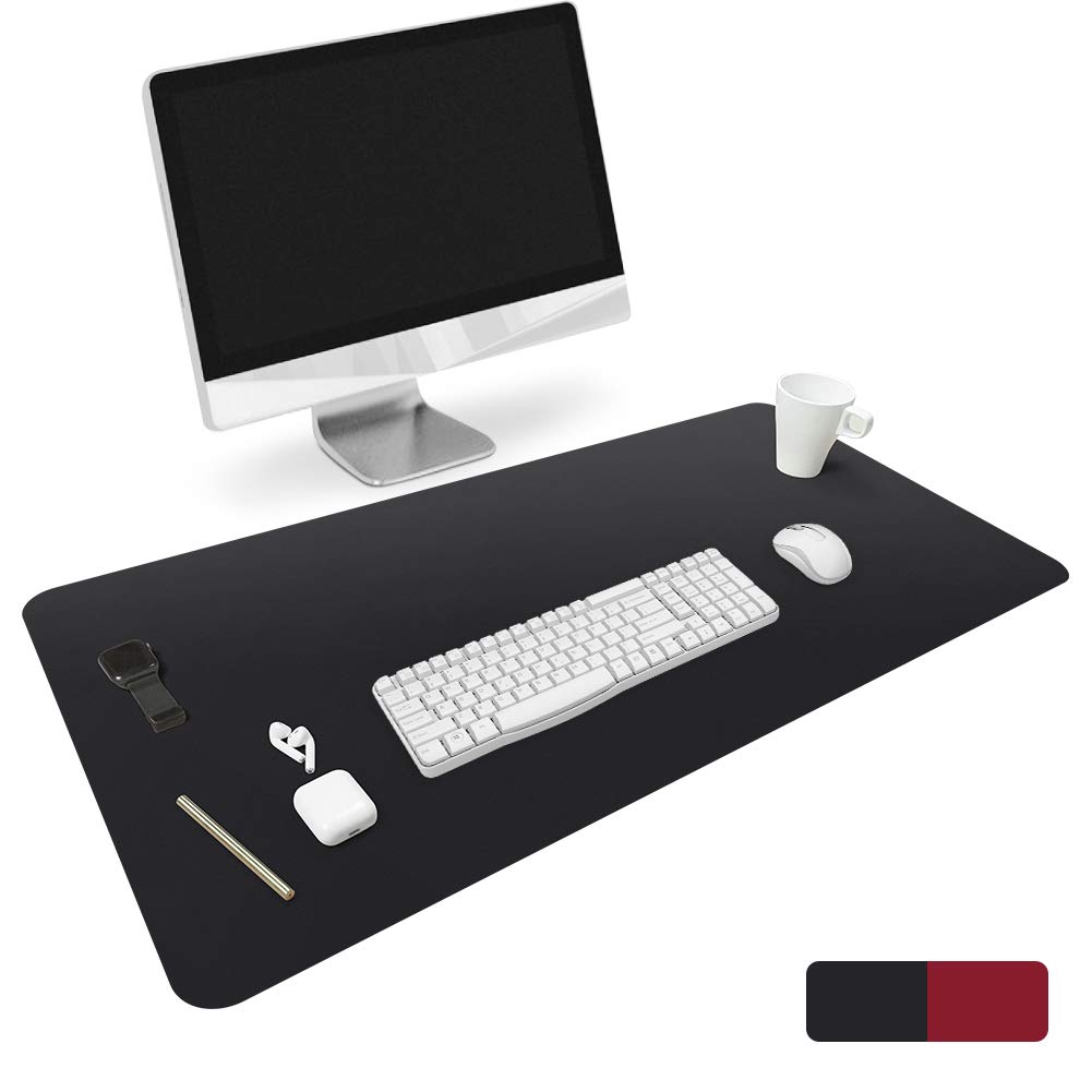 Premium PU Leather Desk Pad Protector - 31.5