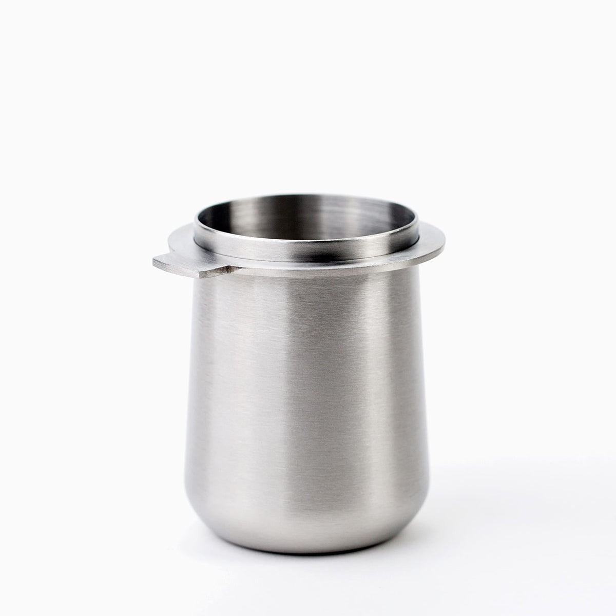 53.4mm Espresso Dosing Cup - Brushed Stainless Steel Coffee Grounds Dispenser for Baristas & Home Brewing | Perfect for Espresso Machines, Portafilters & Coffee Preparation