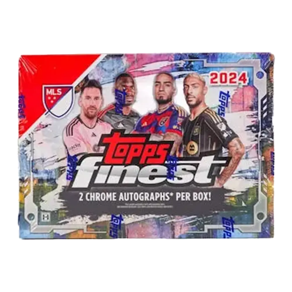 2024 Topps Finest MLS Hobby Box - Premium Soccer Trading Cards Collection for Collectors & Investors - Perfect for MLS Fans, Card Shows, and Investment Portfolios