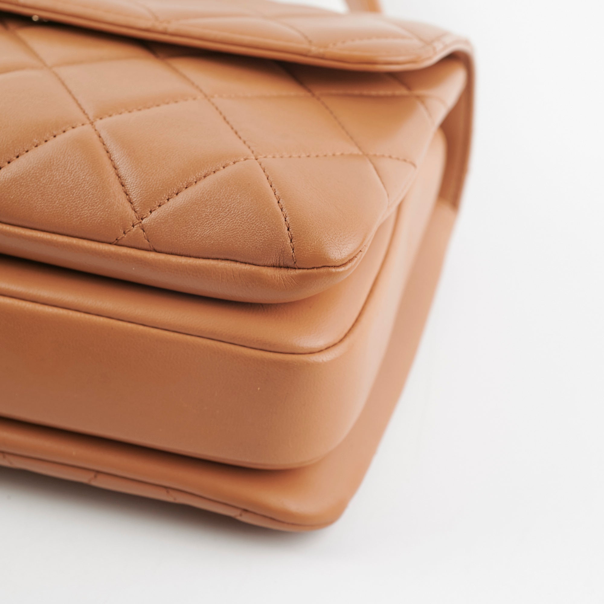 Chanel Trendy CC Quilted Leather Shoulder Bag in Caramel - Vintage Luxury Handbag for Women, Perfect for Date Nights & Special Occasions