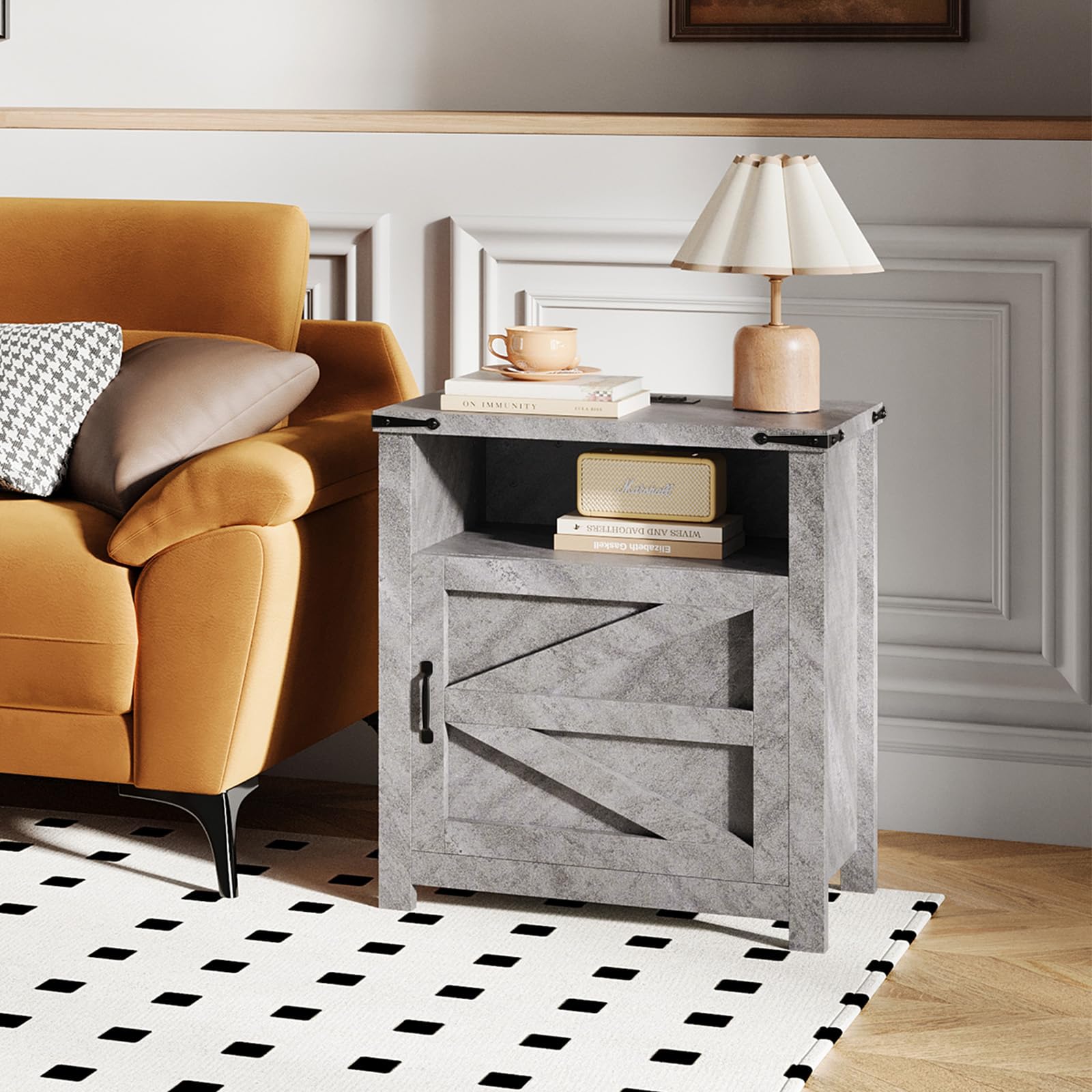 Farmhouse End Table Set of 2 - 21