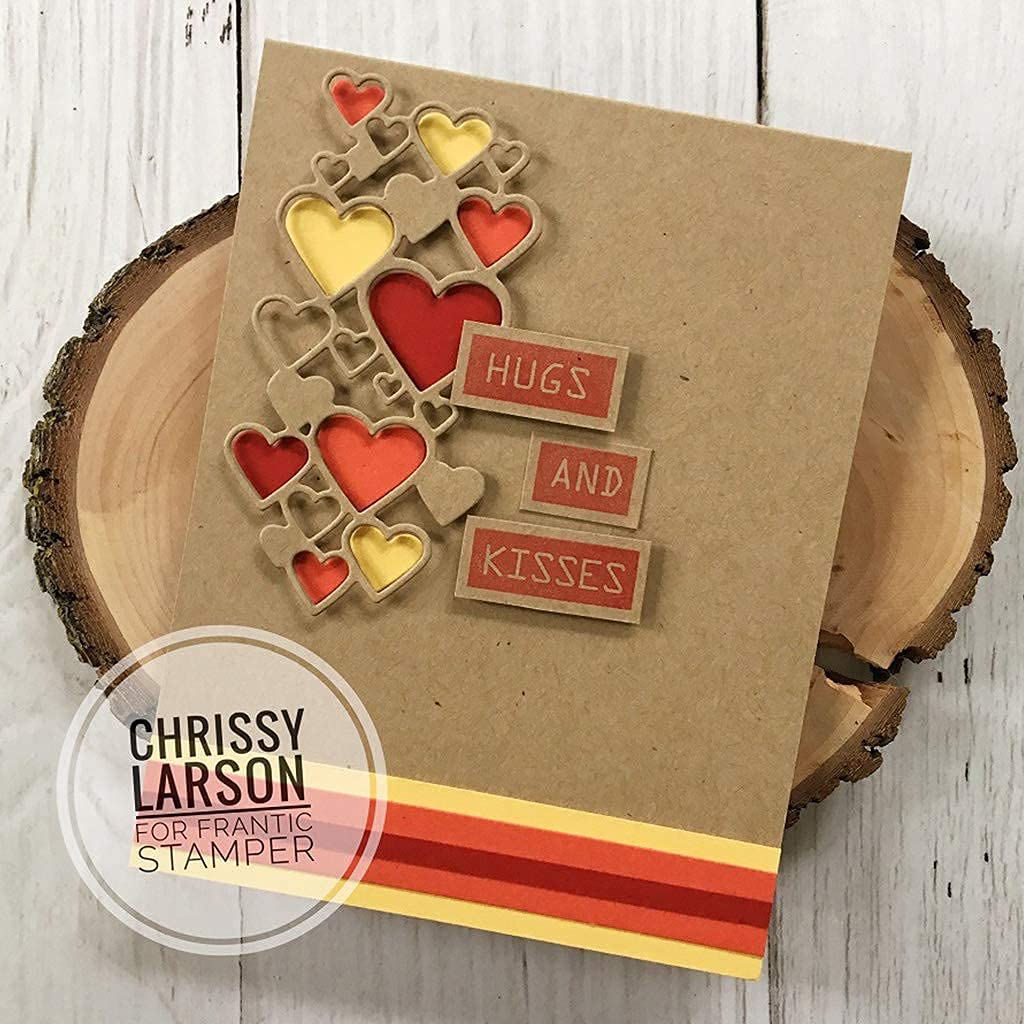 Love String Shape Metal Die Cuts for Card Making | Scrapbooking Embossing Dies | DIY Album Paper Craft Decoration | Perfect for Wedding Invitations, Greeting Cards & Memory Books