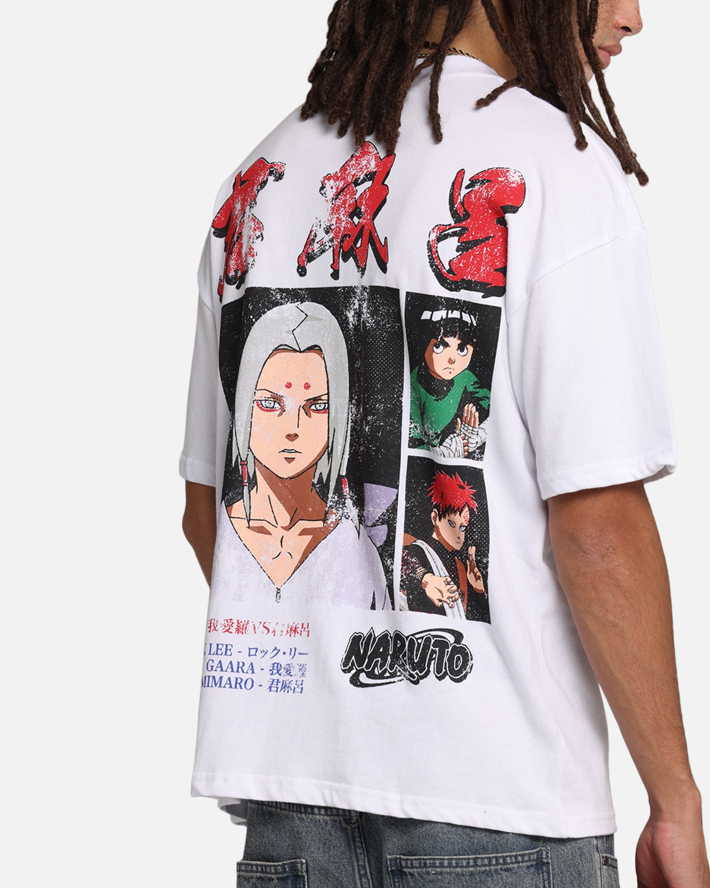 Naruto Kimimaro Vintage Anime T-Shirt - White Cotton Graphic Tee for Men & Women | Perfect for Cosplay, Anime Conventions & Casual Wear