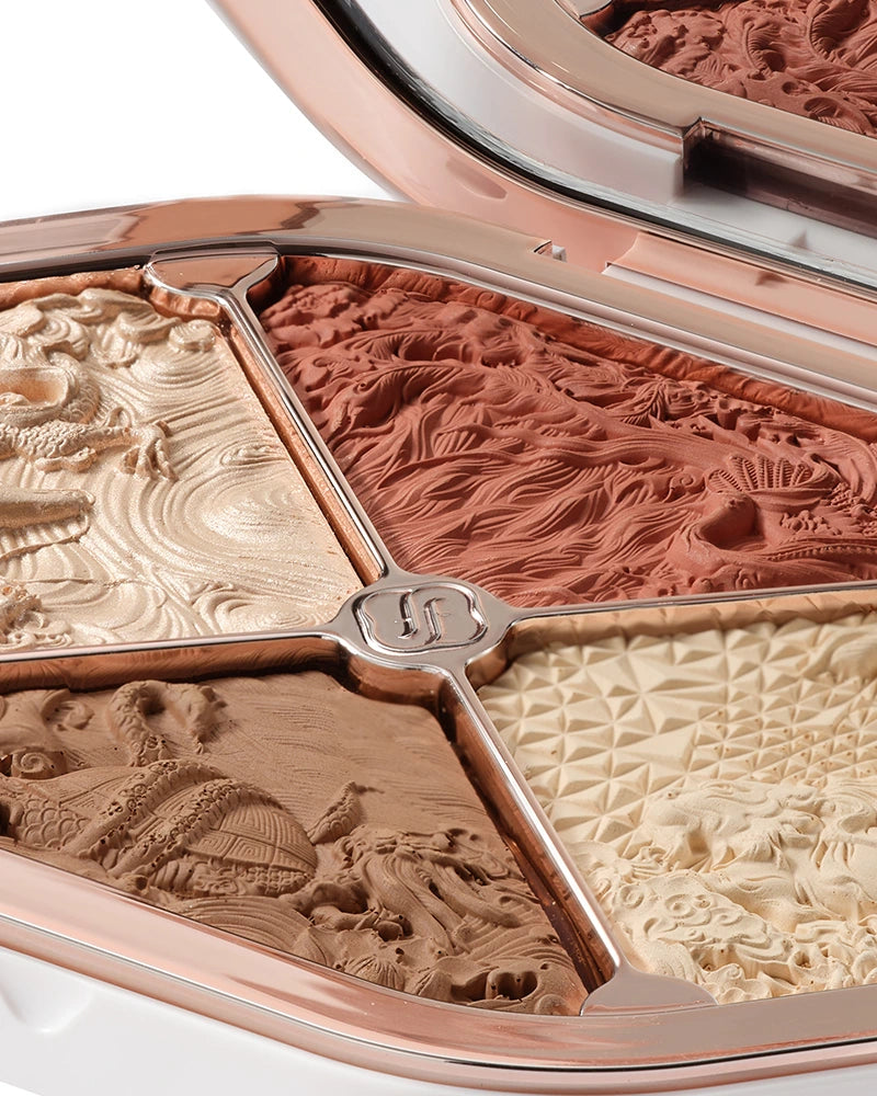 Eastern Beasts Sculpting Makeup Palette - Ode to Embroidery | Professional Contouring & Highlighting Kit for Dramatic Eye Looks | Perfect for Stage Makeup, Cosplay, and Special Events