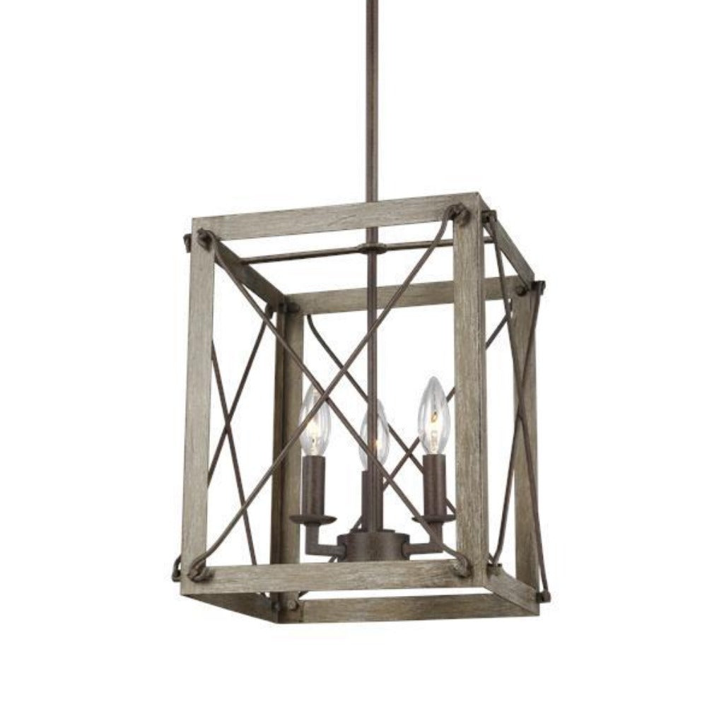 Colton 3-Light Foyer Chandelier - Modern Entryway Lighting Fixture for Hallway, Staircase & Home Decor