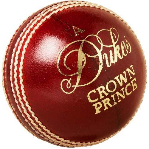 Premium Dukes Crown Prince Cricket Ball - Professional Grade Leather Cricket Ball for Matches & Practice - Perfect for Club, School & Tournament Play