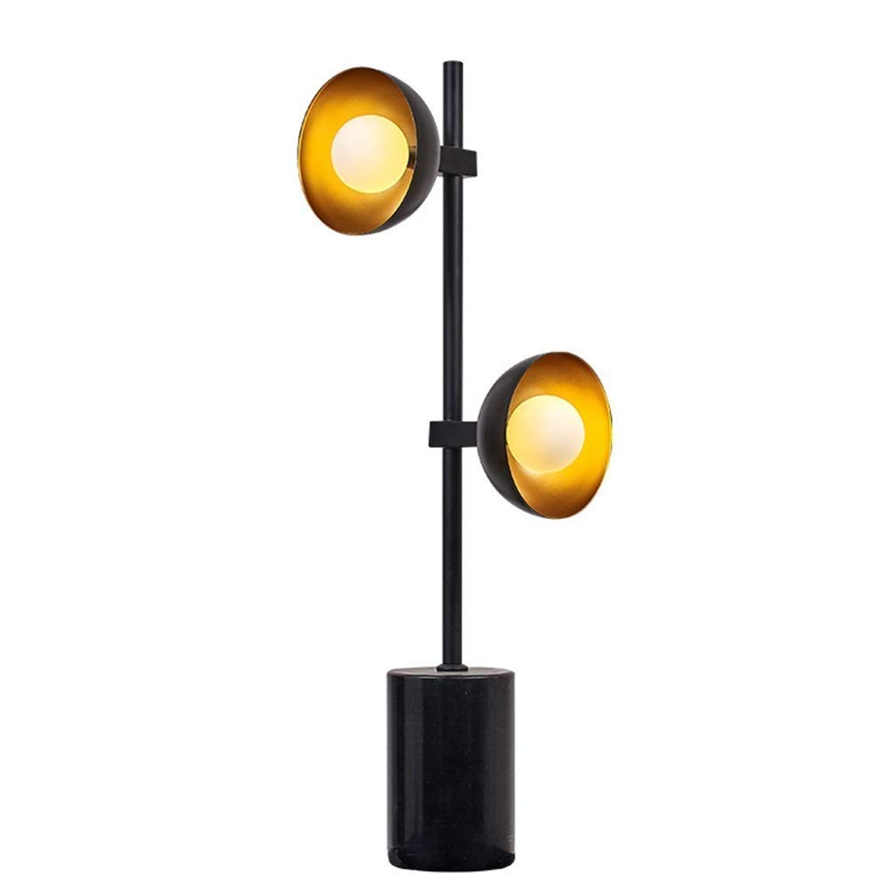 Modern 2-Light LED Desk Lamp - Simple Creative Iron Art Table Lamp for Living Room, Bedroom & Dining Decor - E27 Edison Bulb Compatible - Perfect for Reading, Working & Ambient Lighting
