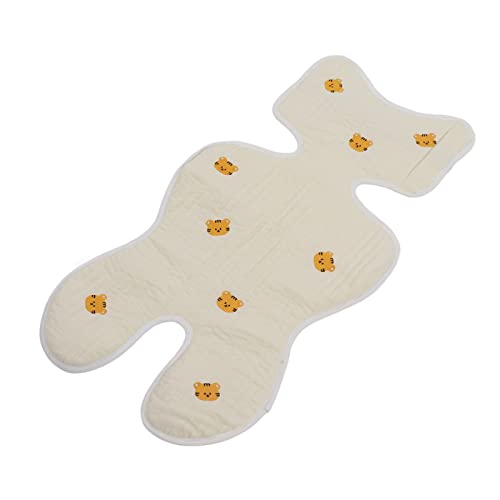 Portable Stroller & Car Seat Cushion for Babies 0-6 Years - Soft Tiger Print Pad for Comfortable Rides - Perfect for Strollers, Shopping Carts & Travel