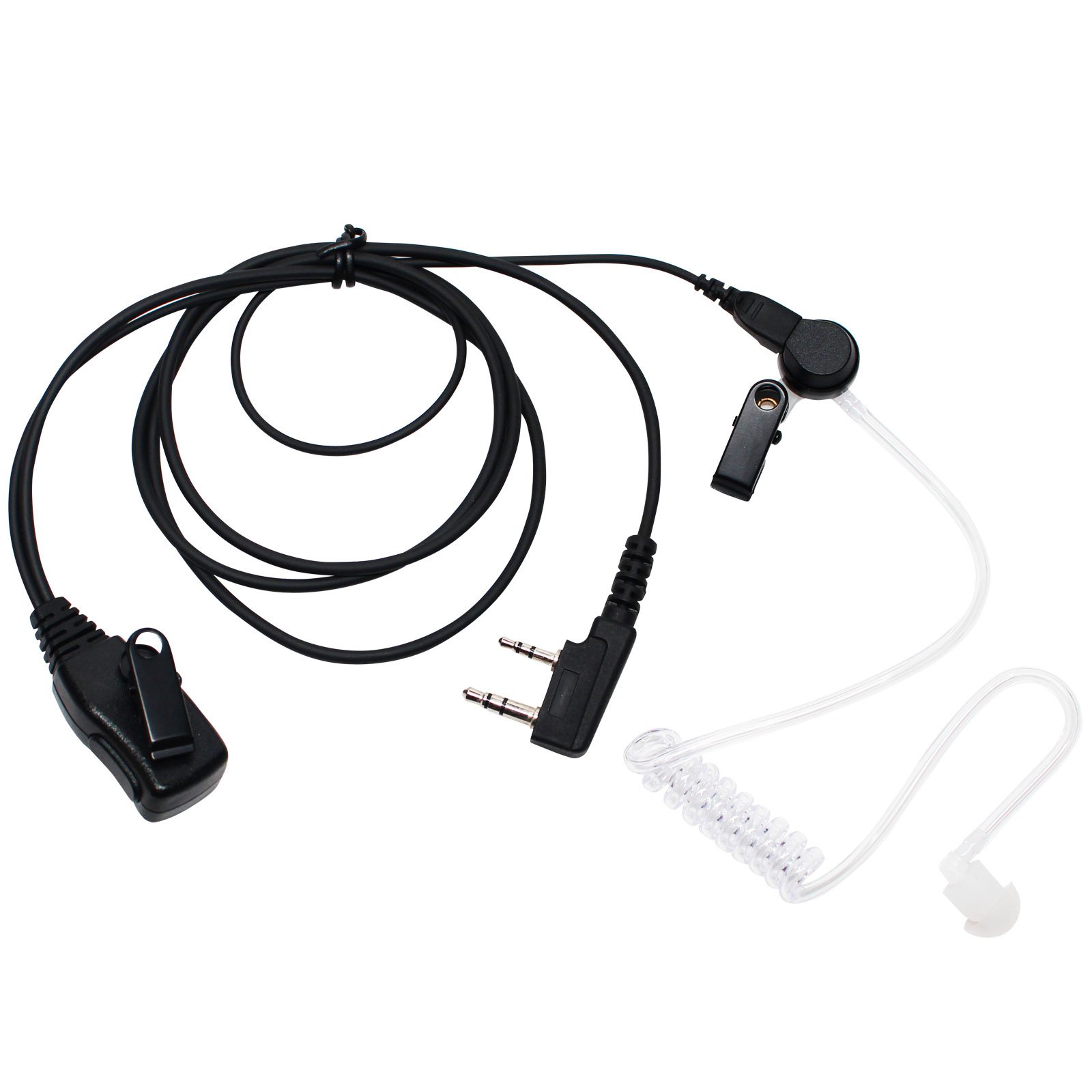 Upstart Replacement Battery & FBI Earpiece with PTT Microphone for Kenwood TK-3312 Radio - Acoustic Earphone Headset for Security Guards, Surveillance & Law Enforcement - Compatible with Kenwood TK-3312 Two-Way Radios (Ideal for Security Patrols, Event Staff & Emergency Responders)