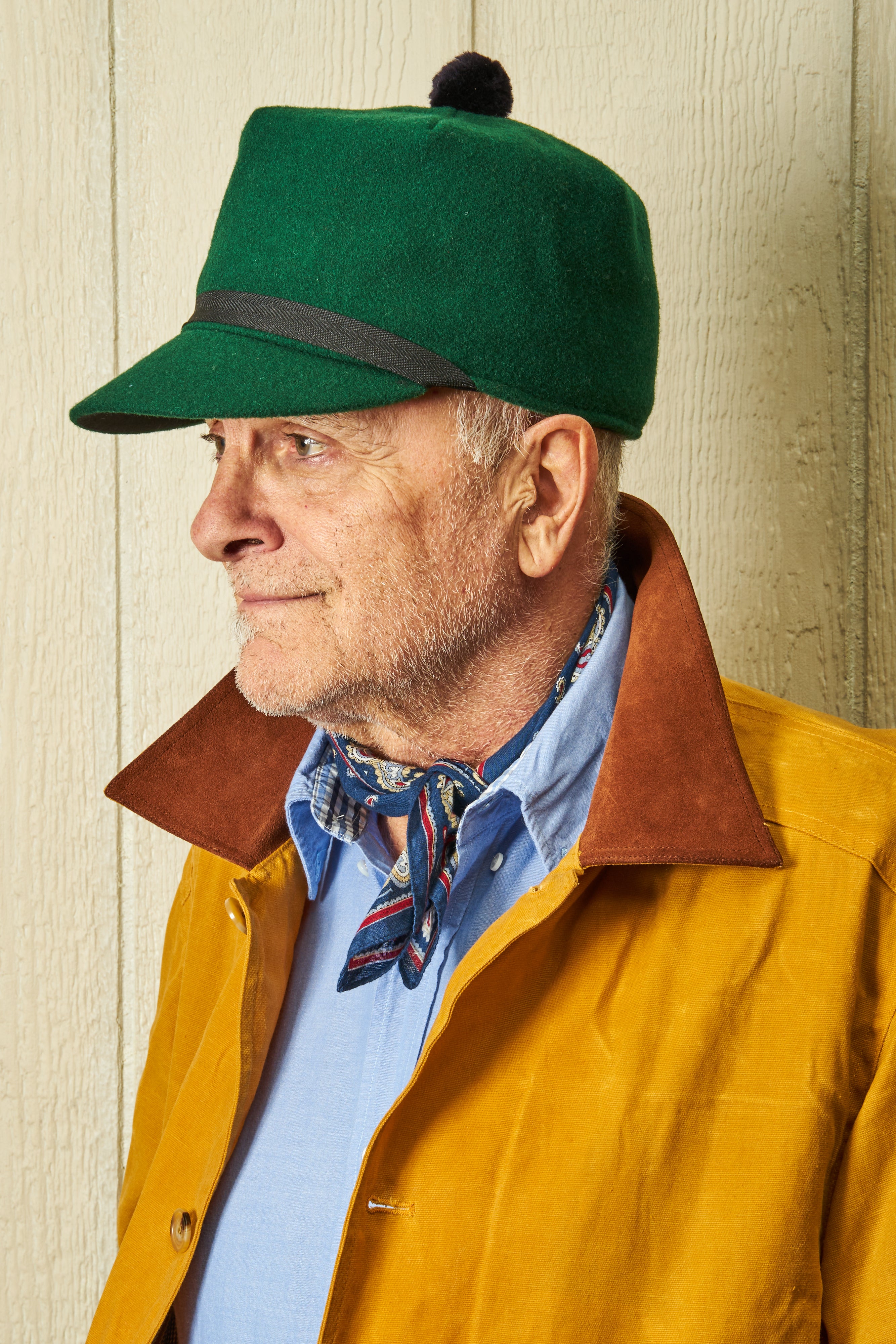 Boothbay Cap in Green Melton Wool - Classic Wool Winter Hat for Men & Women - Perfect for Outdoor Activities, Hiking, and Cold Weather Fashion