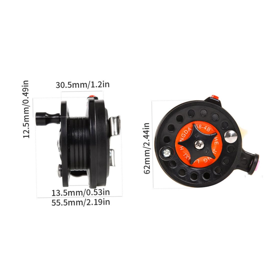 Retractable Ice Fishing Rod & Spinning Reel Combo - Portable Hard Fishing Pole Set for Winter Angling | Great for Ice Fishing, Lake Fishing & Outdoor Adventures