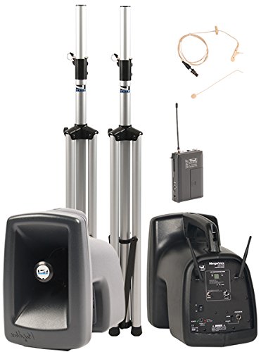 Anchor Audio MEGA-DP-AIR-EM MegaVox Pro Deluxe PA System with Wireless Microphone - Portable Outdoor Sound System for Events, Parties, and Public Speaking