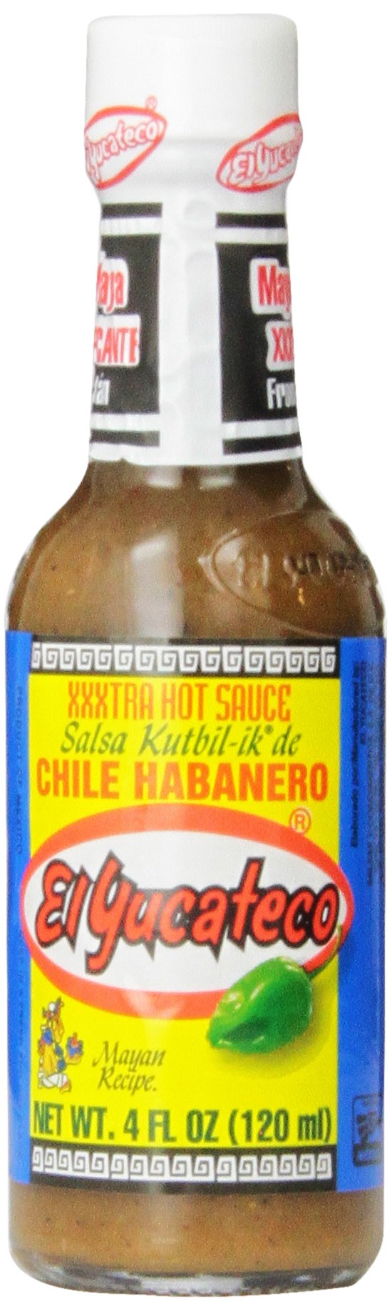 El Yucateco Habanero Verde XXtra Hot Sauce - 4 oz Bottle | Authentic Mexican Hot Pepper Sauce for Tacos, Wings & Grilling | Spicy Condiment for Cooking & Dipping