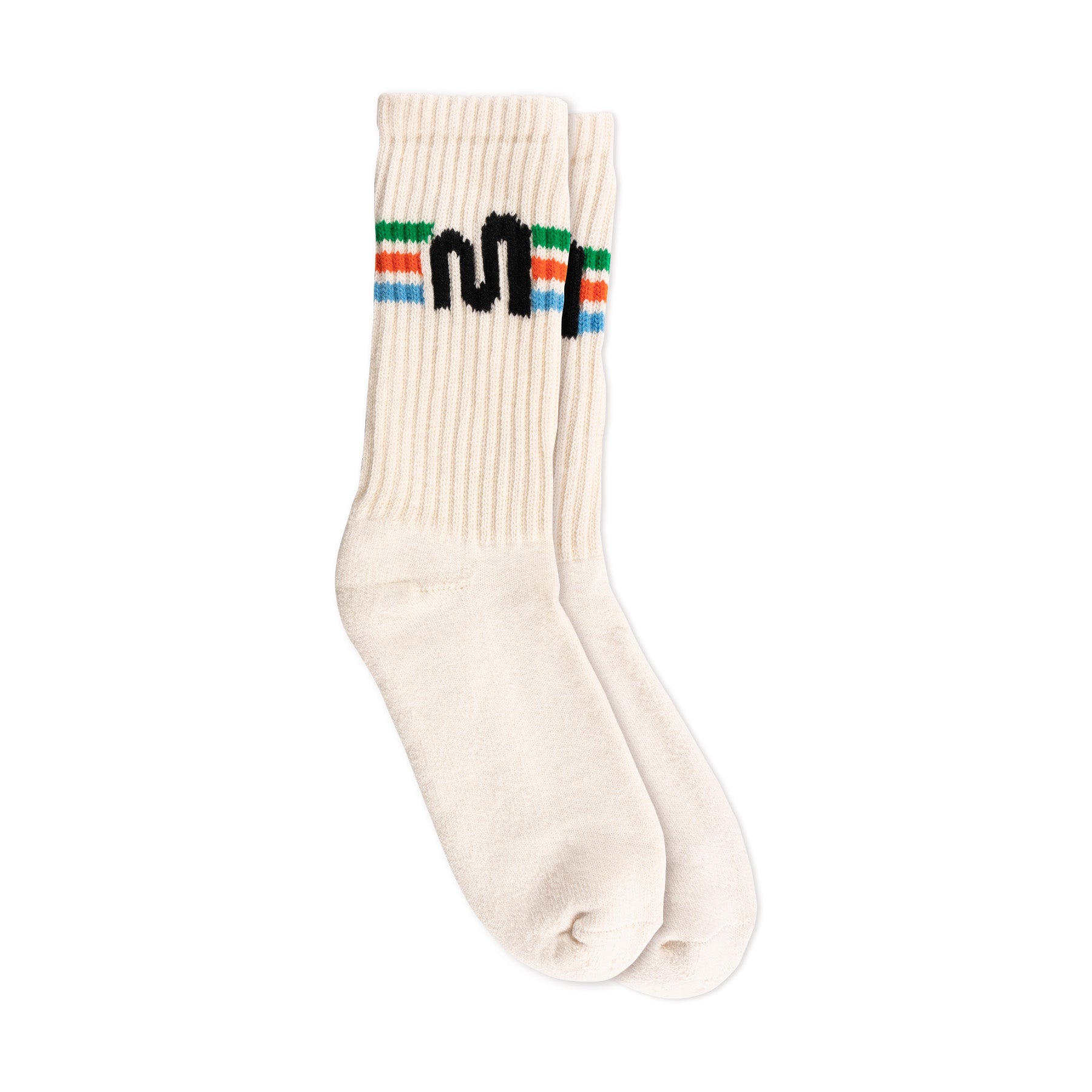 Mythical Retro Stripe Socks - Vintage Inspired Striped Crew Socks for Men & Women - Perfect for Casual Wear, Cosplay, and Gift Giving