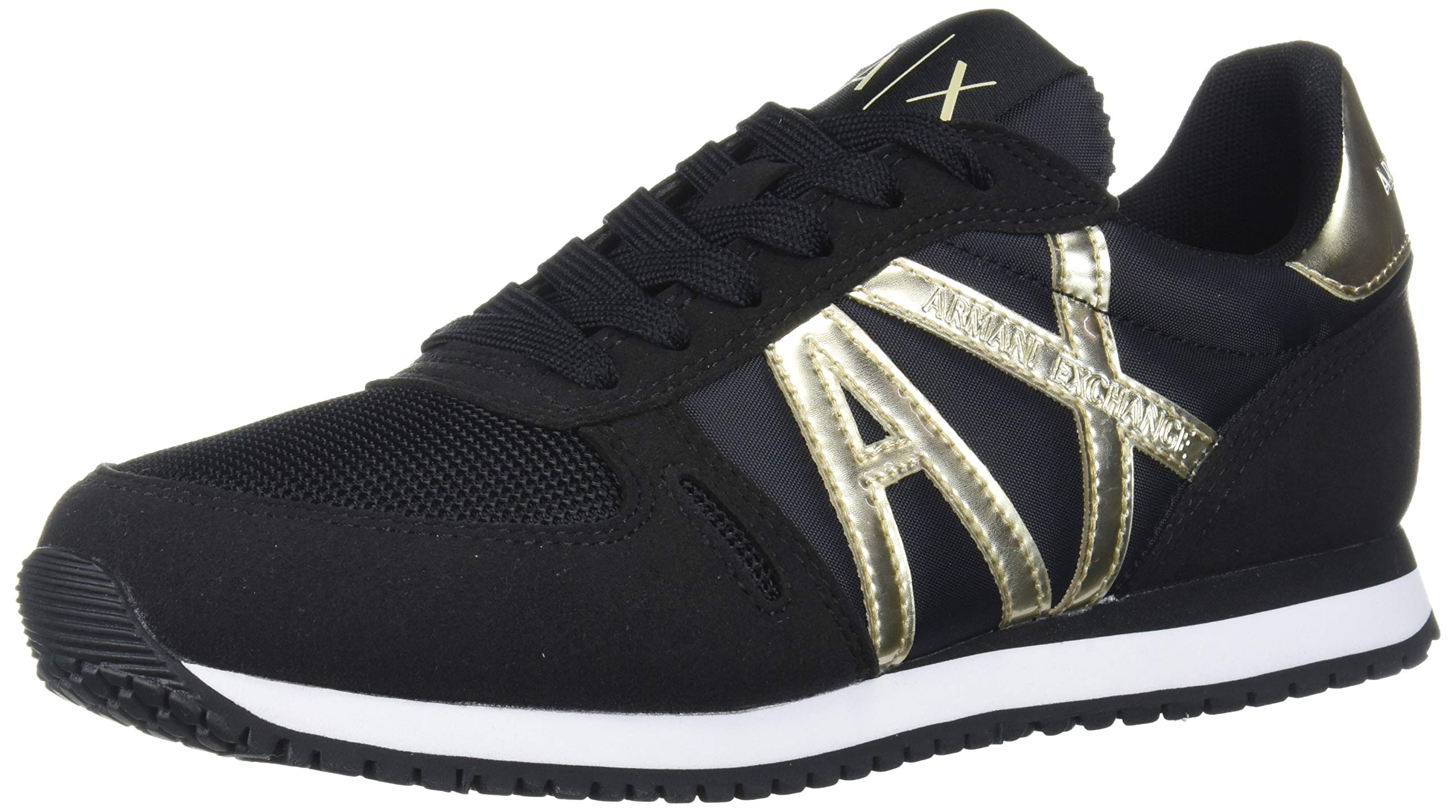 Armani Exchange Women's Retro Running Sneakers - Lightweight Comfortable Indoor Court Shoes for Gym, Workout & Casual Wear