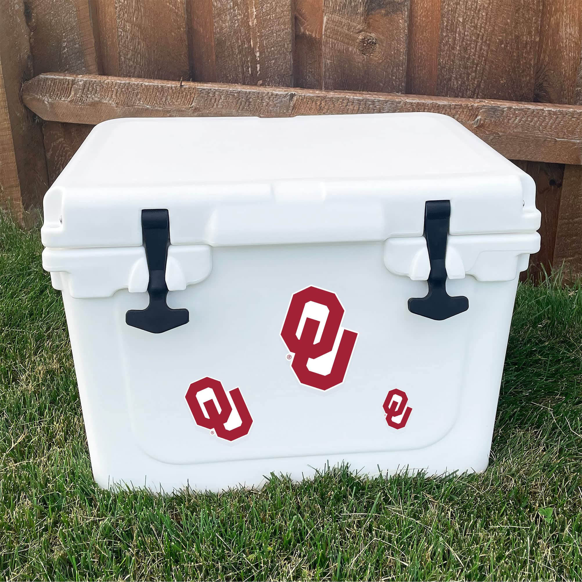 University of Oklahoma Sooners Vinyl Decal Sticker - Waterproof Durable for Laptop, Water Bottle, Car, Scrapbook - Perfect for College Fans, Game Day, School Spirit & DIY Crafts
