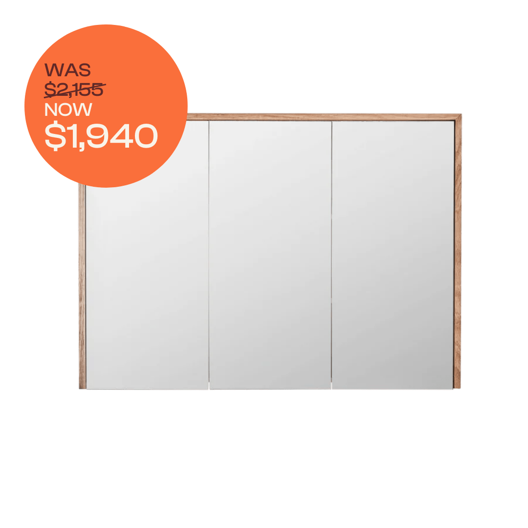 Bayview Mirror Cabinet 1200mm - Premium Tasmanian Oak Bathroom Storage with Adjustable Shelves | Perfect for Modern Bathrooms & Vanity Organization