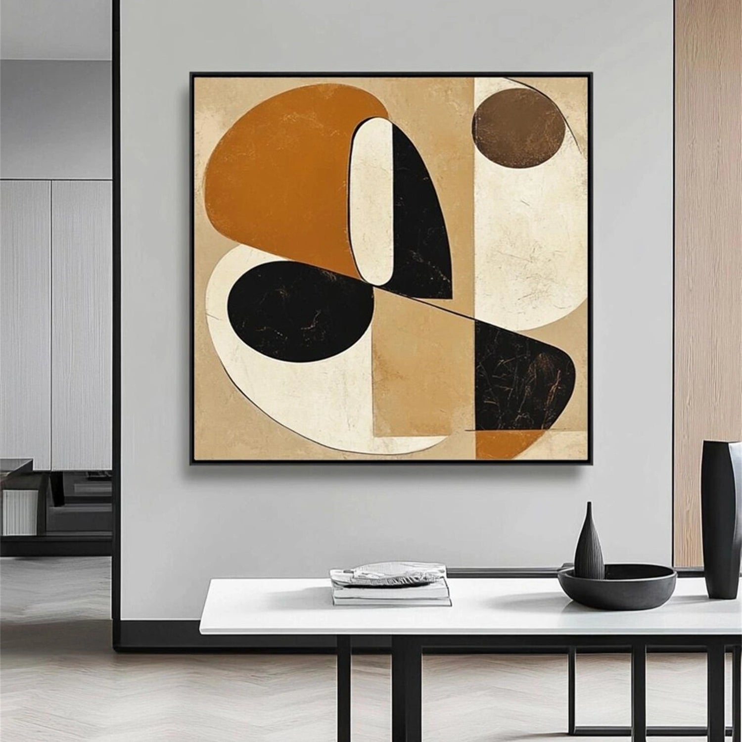 Abstract Painting #AB 283 - Modern Wall Art for Living Room, Bedroom & Office Decor | Large Canvas Artwork for Home & Office