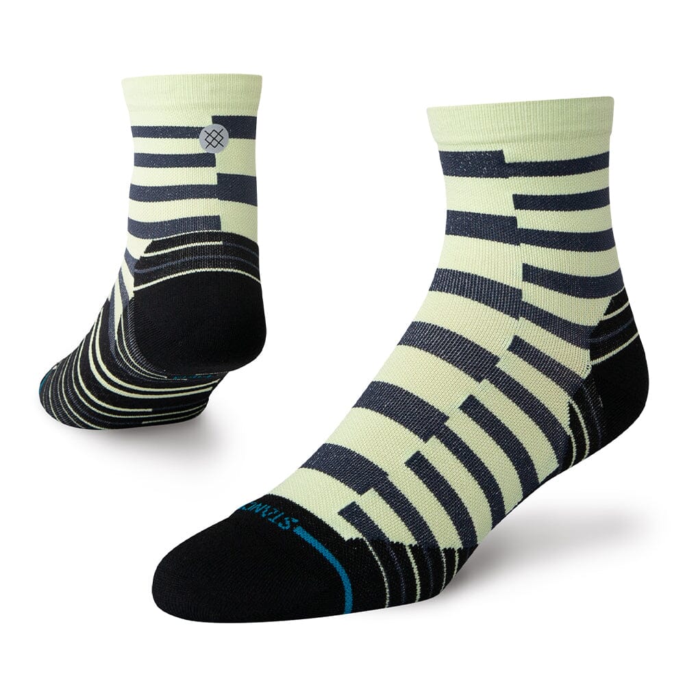 Stance Run Staggered Ultralight Cushion Quarter Socks - Breathable Running Socks for Men & Women - Perfect for Marathon, Gym Workouts & Daily Jogging