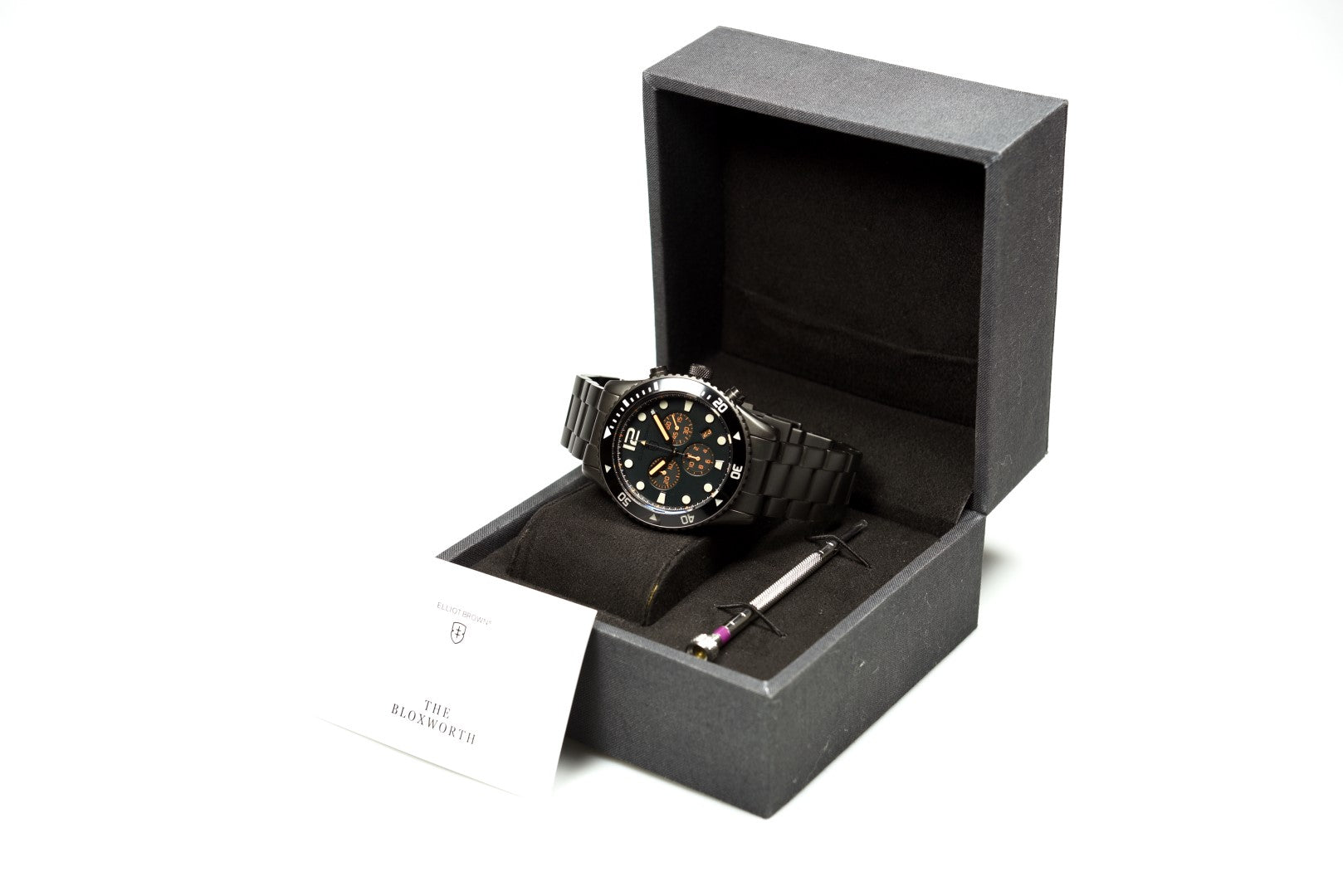 Elliot Brown BLOXWORTH 929 004 B09 Men's Premium Stainless Steel Dive Watch - Waterproof Chronograph for Scuba Diving, Swimming & Outdoor Adventures (Like New Condition)