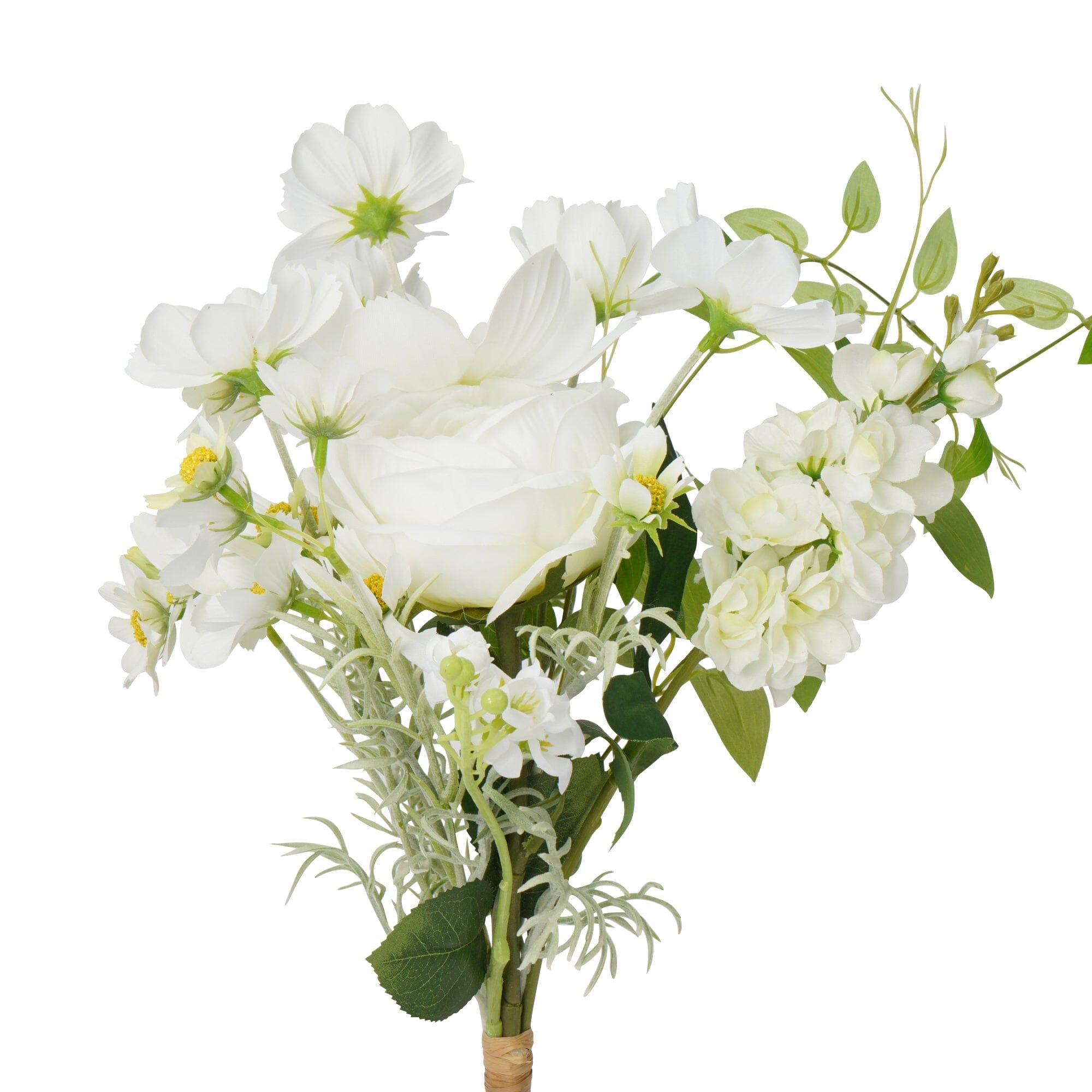 Bouquet Rose Cosmos Mix White - Fresh Cut Flowers for Weddings, Home Decor & Special Occasions
