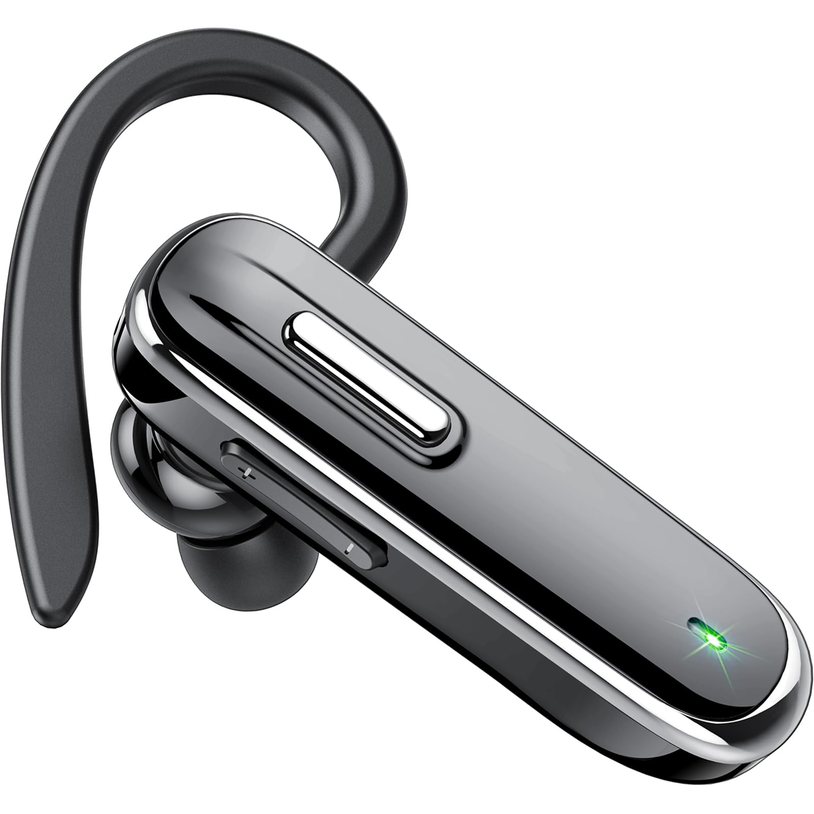 IKG Wireless Bluetooth Headset with CVC8.0 Noise Cancelling Dual Mic, 25H Playtime & USB-C Fast Charging - Hands-Free Earpiece for iPhone, Android, PC (Ideal for Driving, Office Calls & Online Meetings)