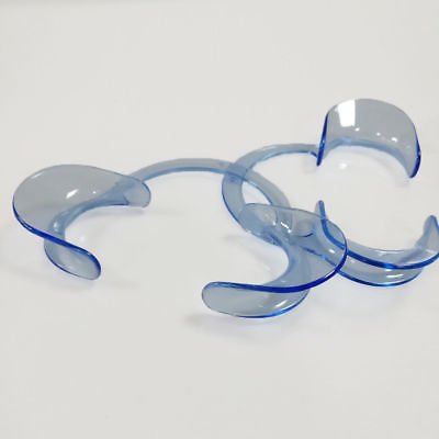 Autoclavable C-Shape Dental Cheek Retractor - 2 Pack for Teeth Whitening, Intraoral Exams & Fun Dental Games - Pediatric Size (M) - Perfect for Dentists, Hygienists & Home Use