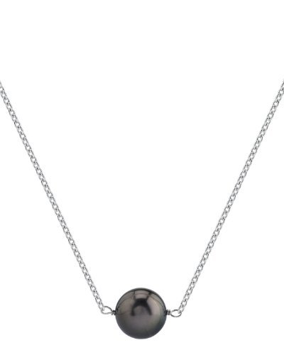 14k Gold Black Tahitian Pearl Necklace for Women - Elegant Princess Length for Parties & Gifts
