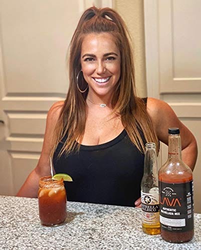 (3 Pack) LAVA All Natural Authentic Michelada Mix - Craft Cocktail Mixer with Real Tomatoes, Ancho Chile & Tamarind | Vegan, No Preservatives | 1 Liter (33.8oz) Glass Bottle | Perfect for Parties, BBQs & Mexican Cuisine