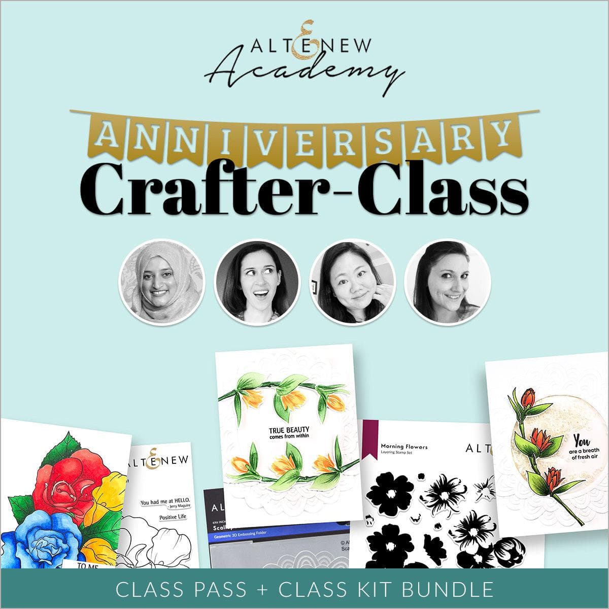 Altenew 2022 Anniversary Crafter Class Bundle - Premium DIY Crafting Kit for Scrapbooking, Card Making & Paper Crafts | Perfect for Beginners & Advanced Crafters