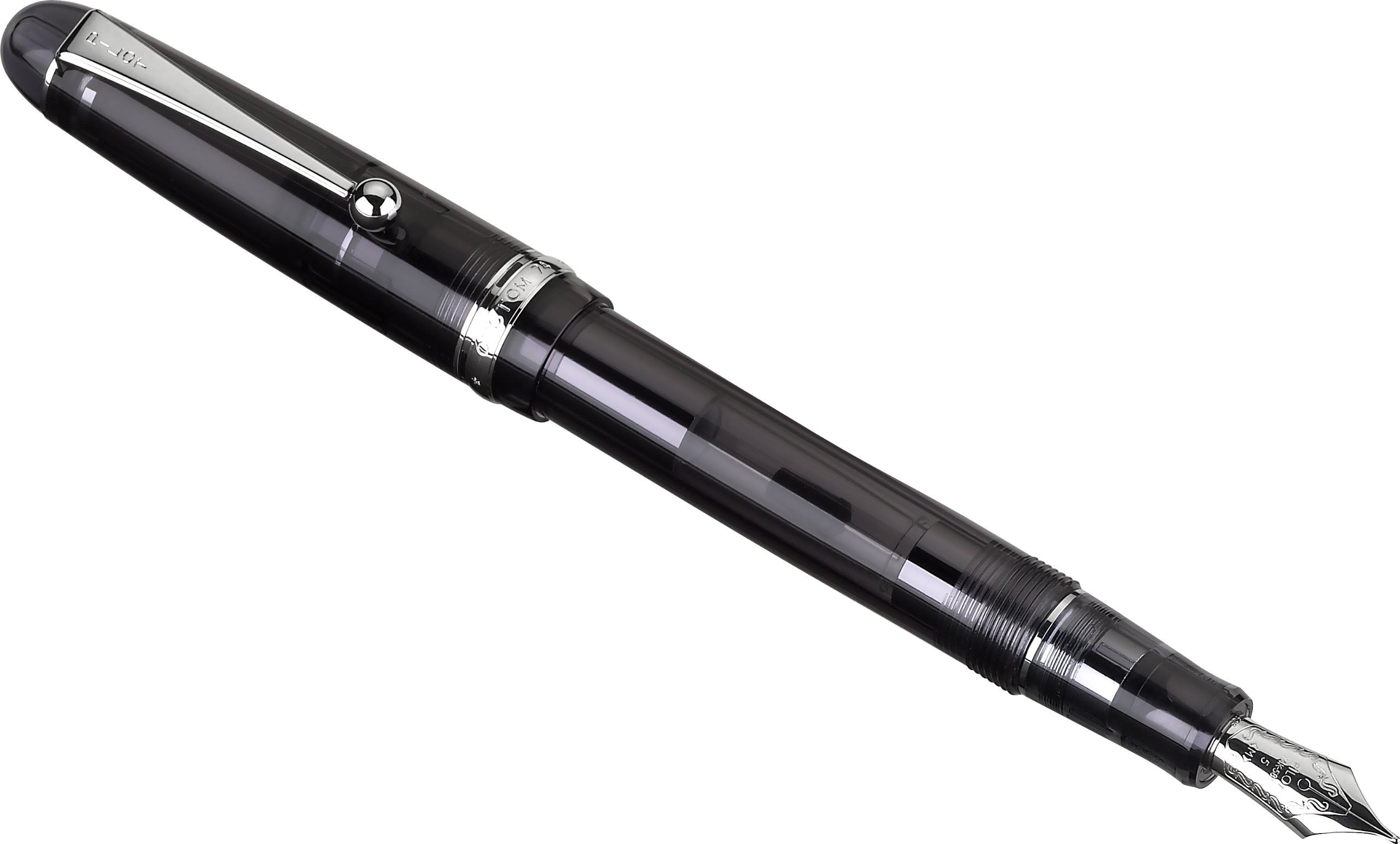 Pilot Custom 74 Fountain Pen - Black Smoke Barrel with Broad Nib (60755) | Premium Writing Instrument for Professionals, Calligraphy & Gift Giving