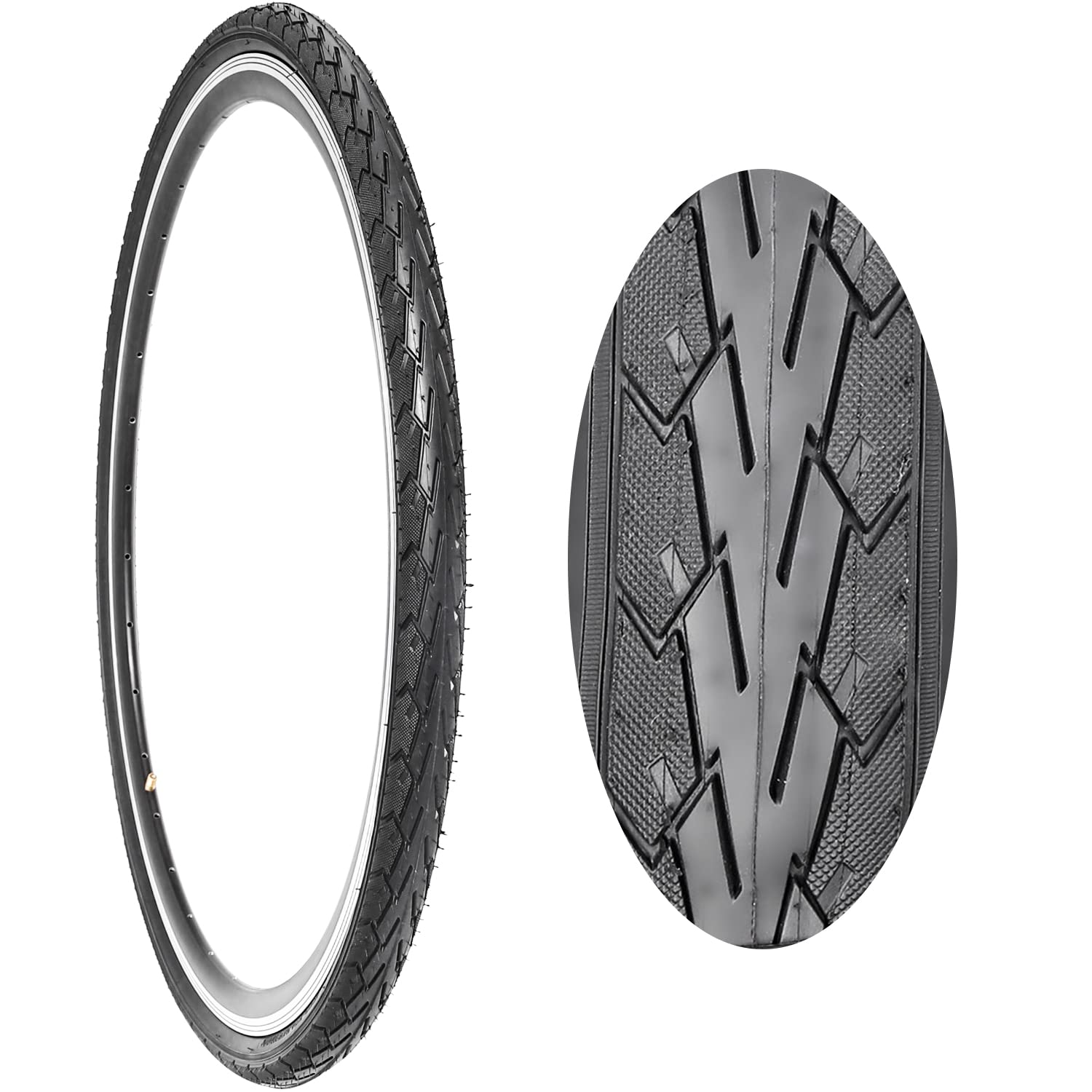 2 Pack 700c Bike Tires - 700x23C/25C/28C/35C Road Bike Tires - 60 TPI & 30 TPI Options - Foldable Replacement Bicycle Tires for Commuter & City Street Riding - Perfect for Daily Cycling, Fitness Training and Urban Adventures