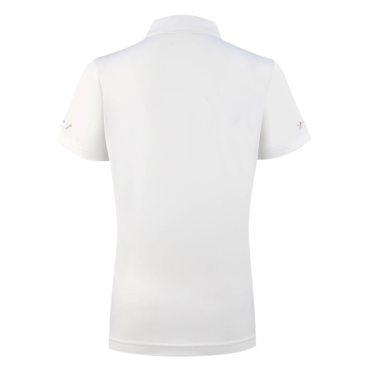 Selma White Women's Golf Polo Shirt - Breathable Moisture-Wicking Performance Top for Golf, Tennis & Outdoor Sports | Casual Athletic Wear for Women