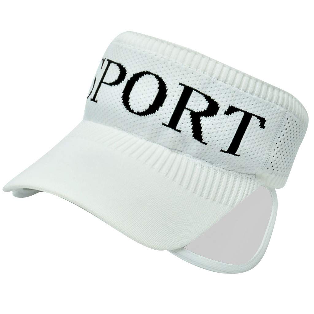 Adjustable Sun Visor Hats for Women & Men - UV Protection Sports Cap for Golf, Running, Beach & Outdoor Activities - Perfect for Summer, Travel & Sports