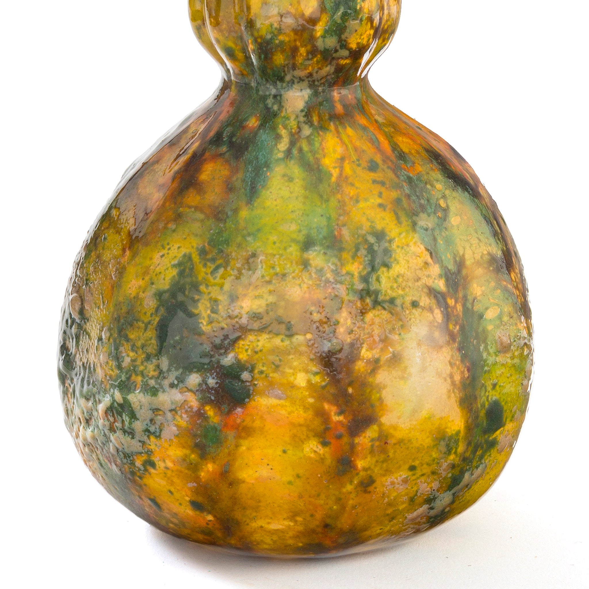 Daum Nancy 'Coloquinte' Glass Vase - Handcrafted Art Nouveau Floral Decor for Home, Dining Table & Luxury Gift