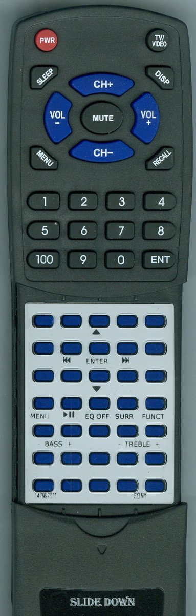 Original Sony CPFIP001 Replacement Remote Control - Compatible with 147997011 & RMANU009 - Perfect for TV, DVD, and Home Entertainment Systems