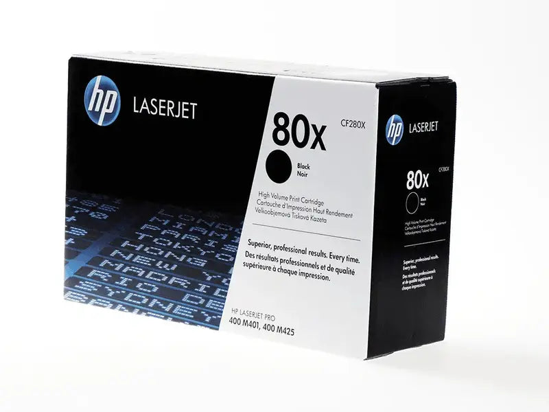 HP 80X Black High Yield Toner Cartridge - Compatible with HP LaserJet M401, M425, CP3525 Printers - Ideal for Office & Home Printing Needs