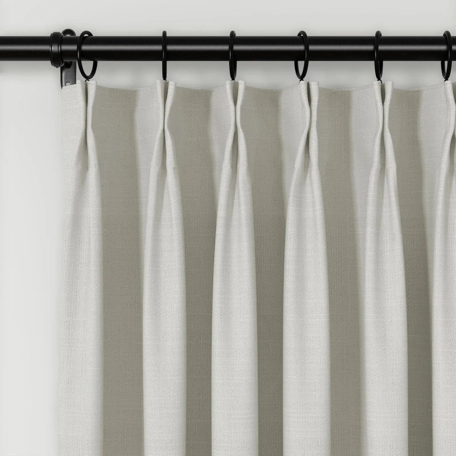 Lydia Cross Jacquard Pleated Curtains - Elegant Window Treatments for Living Room, Bedroom & Dining Room Decor