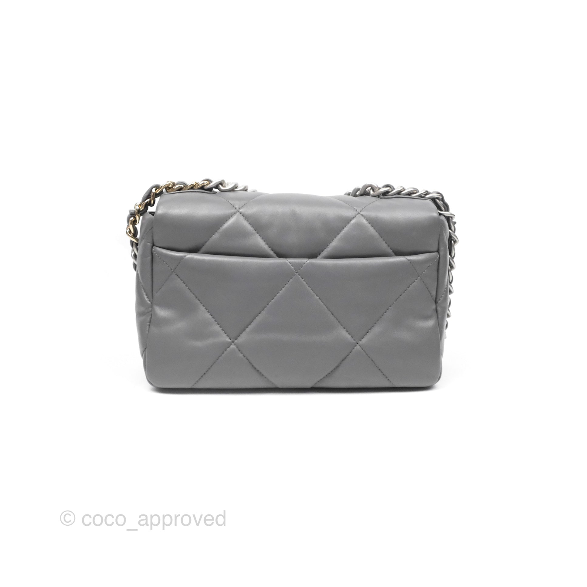 Chanel 19 Small Handbag in Dark Grey with Mixed Hardware - Luxury Crossbody Bag for Women, Perfect for Date Night & Evening Events