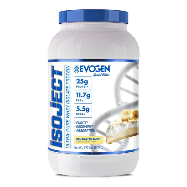 Evogen IsoJect Pure Whey Protein Isolate Powder - 806g (28.4oz) for Muscle Recovery & Post-Workout Nutrition | Gym, Fitness & Bodybuilding Supplement