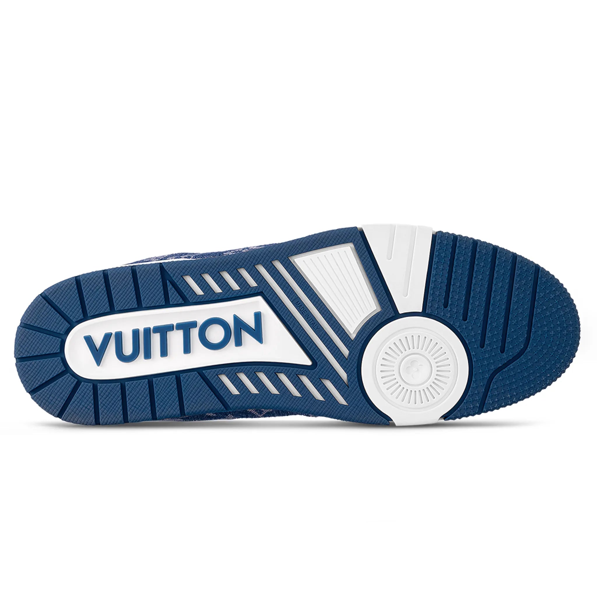 Louis Vuitton LV Monogram Blue Denim Sneakers for Men - Luxury Designer Casual Shoes for Everyday Wear & Street Style Fashion