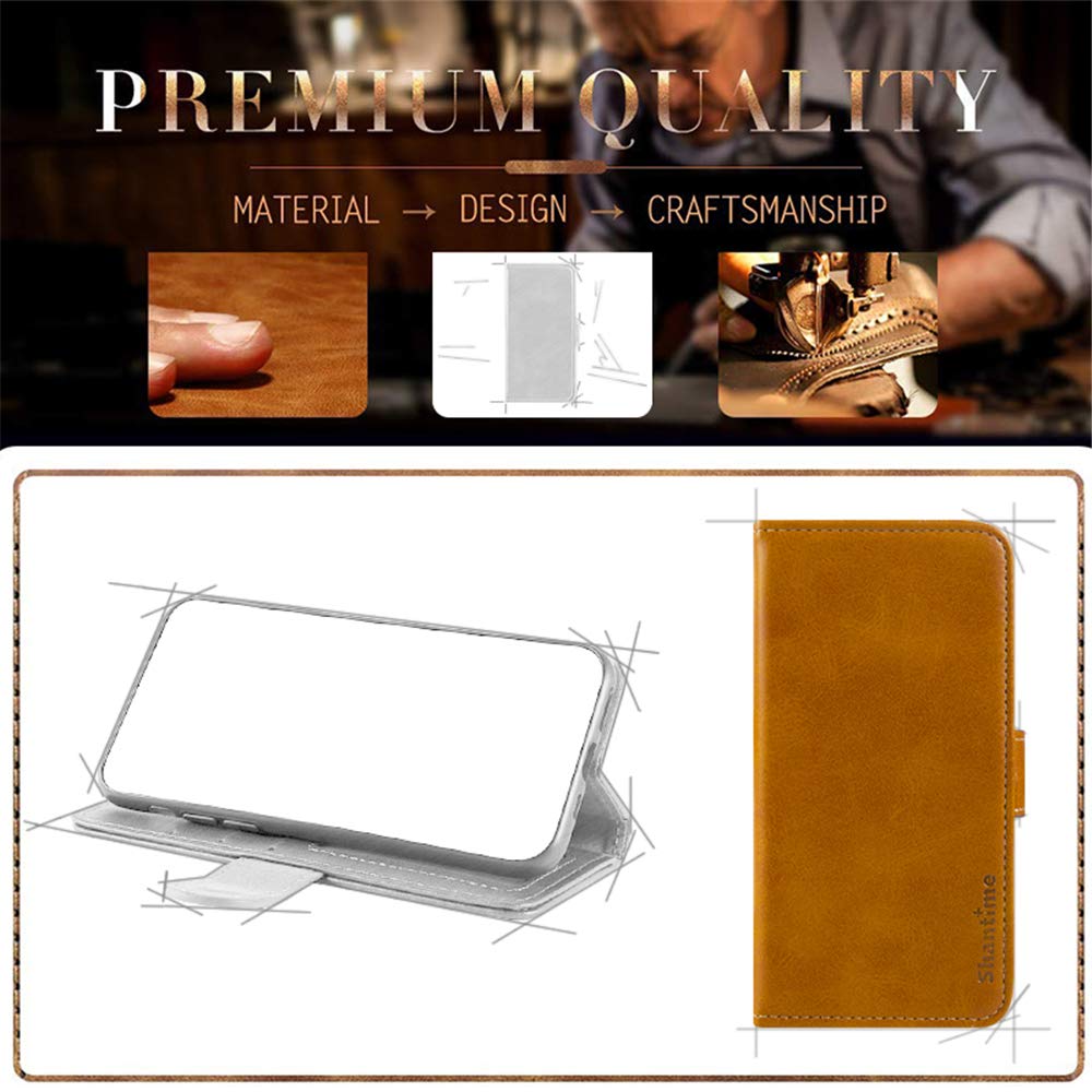 Premium Leather Wallet Case for Tecno Pop 4 LTE (6.52